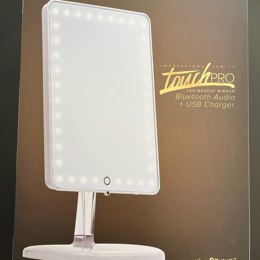 Impressions Touch Pro LED Mirror with Bluetooth - White